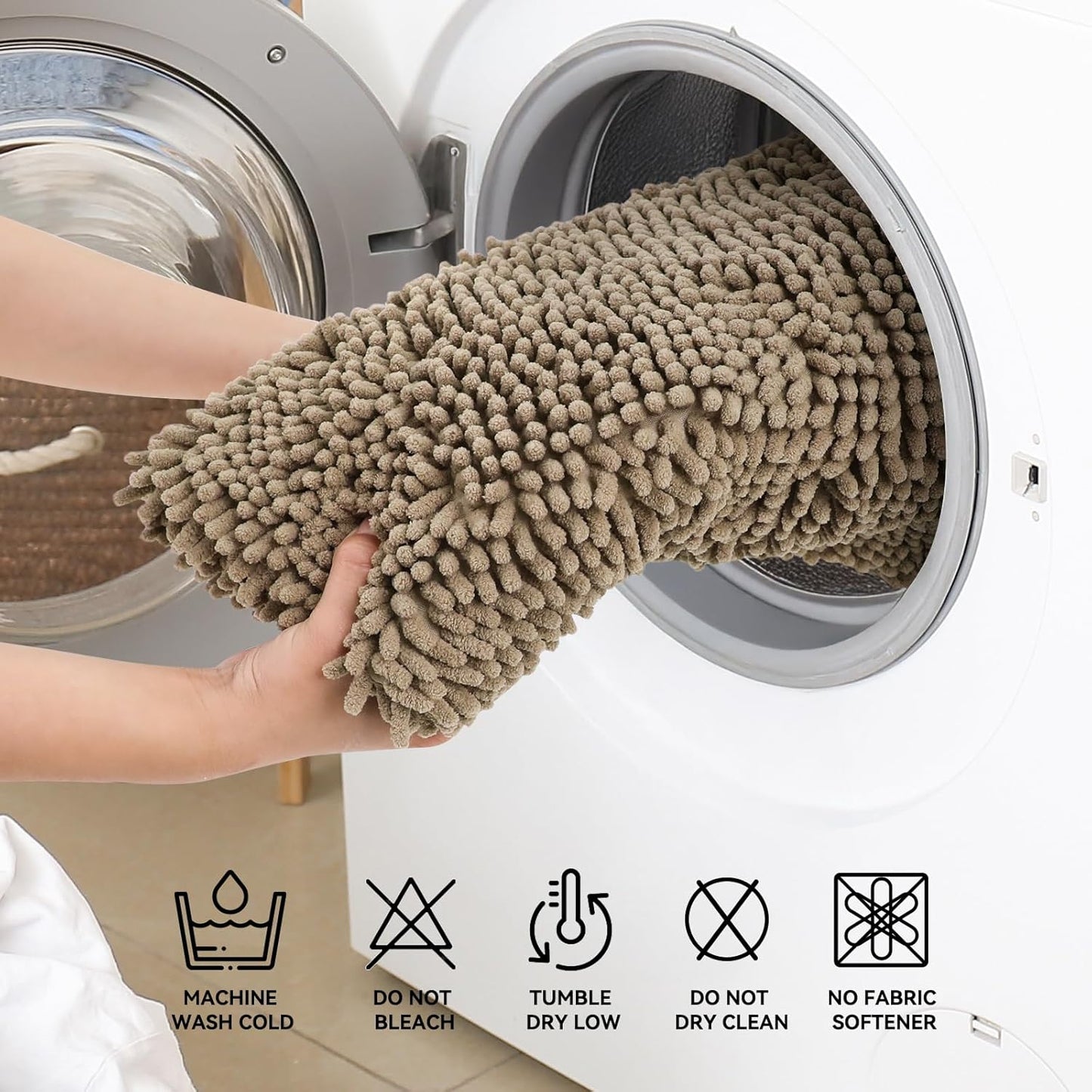 Bcoimo Bathroom Rugs 24x17, Bath Mats for Bathroom Non Slip with Rubber Backing,High Absorbent Microfiber Bath Rugs Quick Drying, Machine Washable, Durable Decor