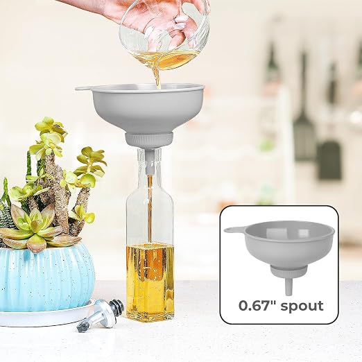 Wide Mouth Kitchen Funnel, Food Grade Plastic Cooking Canning Funnel - Image 5