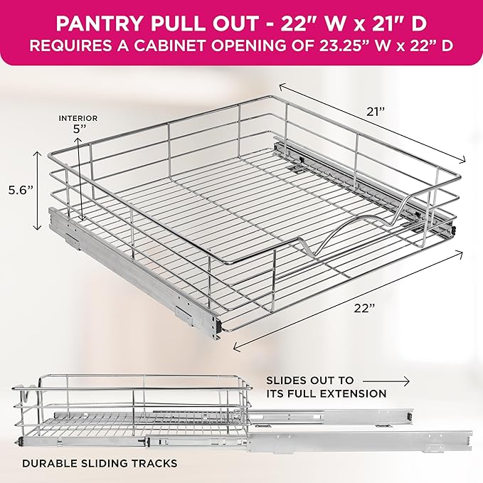 HOLDN’ STORAGE Heavy-Duty Premium Collection Pull Out Cabinet Organizer - Image 3