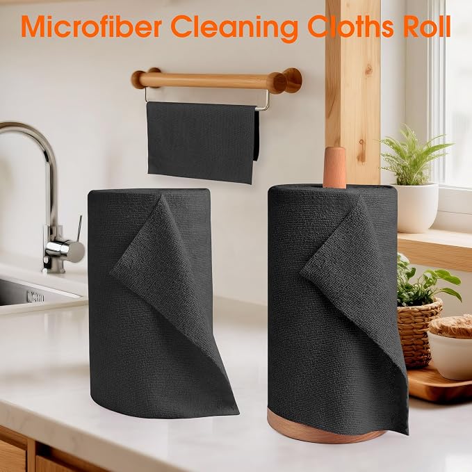 Roll of Microfiber Cleaning Cloth –100 Pack, Tear Away Microfiber Towels - Image 2