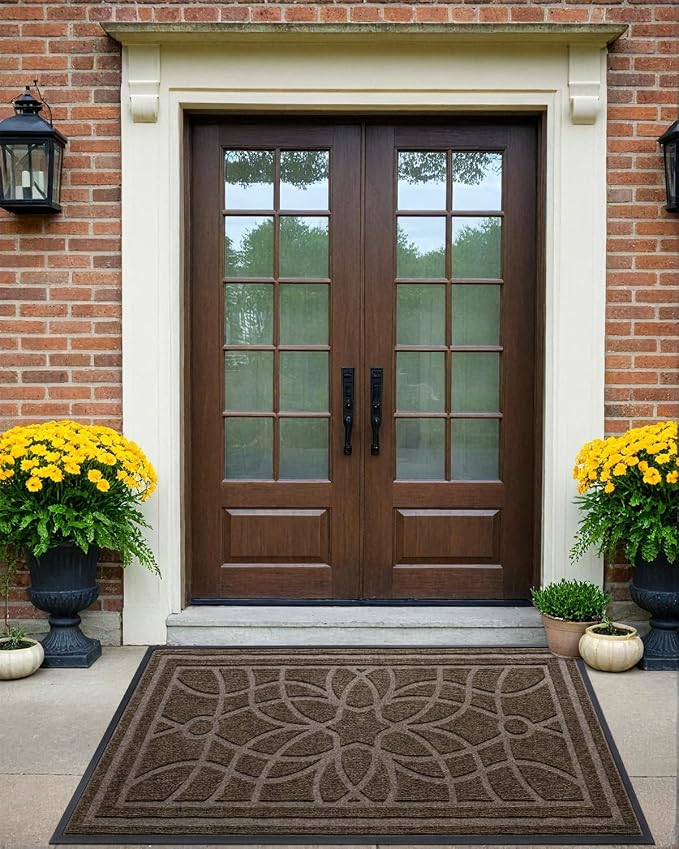 DEXI Front Door Mat Outside Entrance, Heavy Duty Non Slip Low Profile Doormat - Image 8