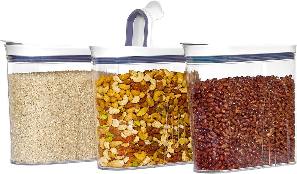Felli Airtight Cereal Containers 3.3 Qt, Stackable BPA-Free Acrylic Cereal Di...