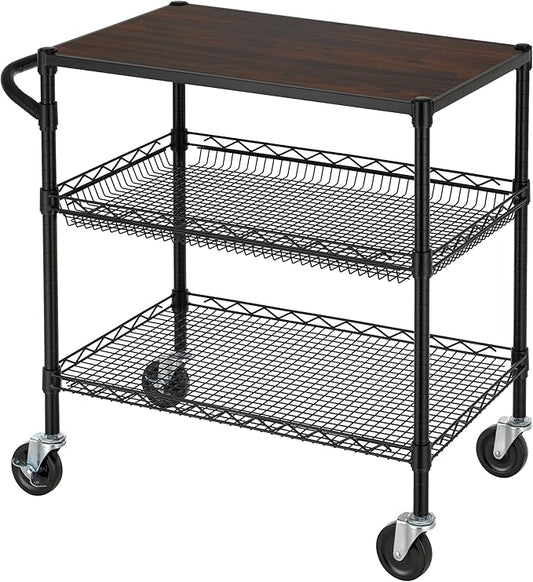 Finnhomy 3 Tier Heavy Duty Commercial Grade Utility Cart by Finnhomy