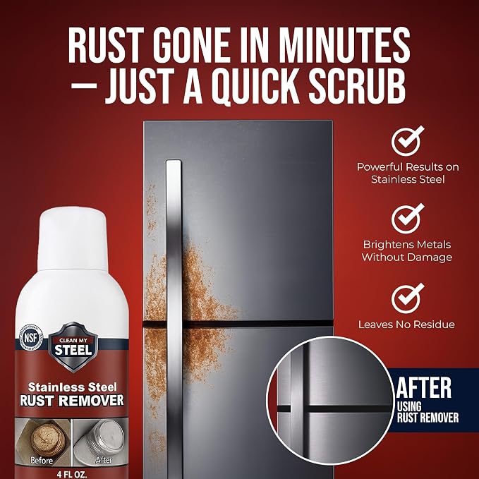 CLEAN MY STEEL Professional Stainless Steel Rust Stain Remover and Cleaner | - Image 3