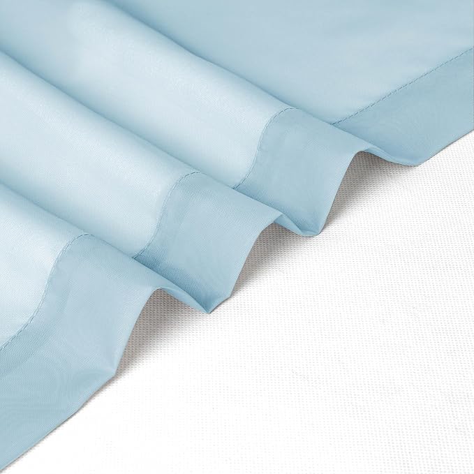 Chyhomenyc Light Blue Sheer Valances - Image 8