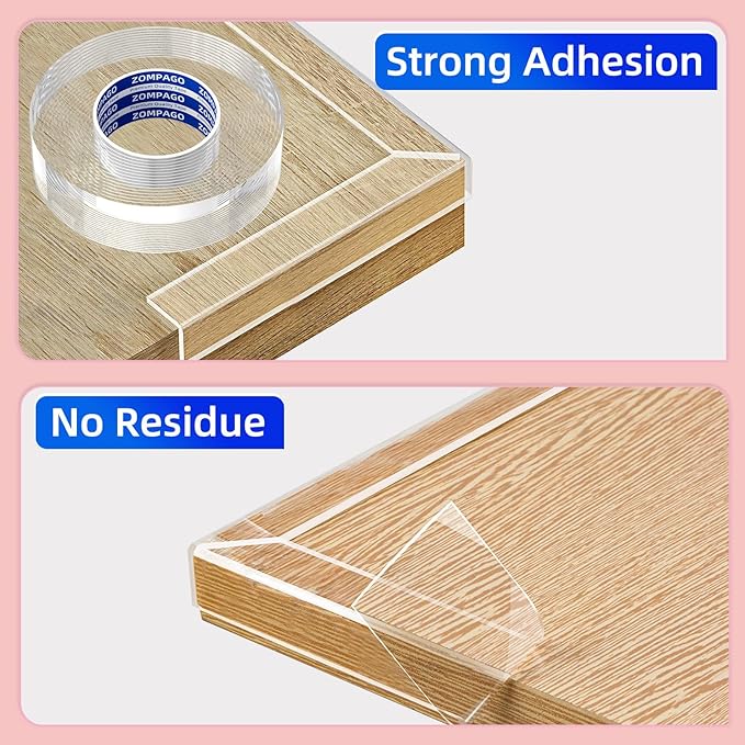 Clear Soft Corner Protectors for Furniture Strip, 0.8in x9.84FT, 2 Roll - Image 3