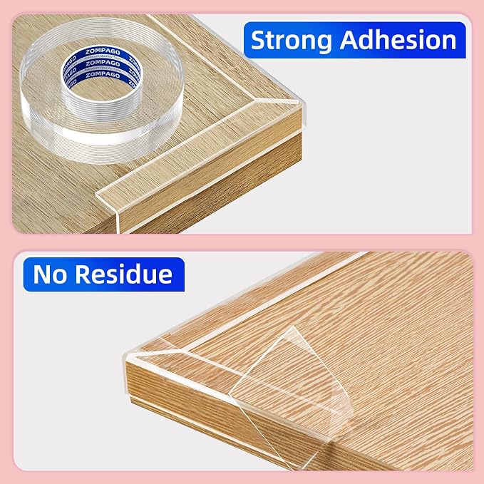 Clear Soft Corner Protectors for Furniture Strip, 2in x9.84FT, Sharp Edge & - Image 3