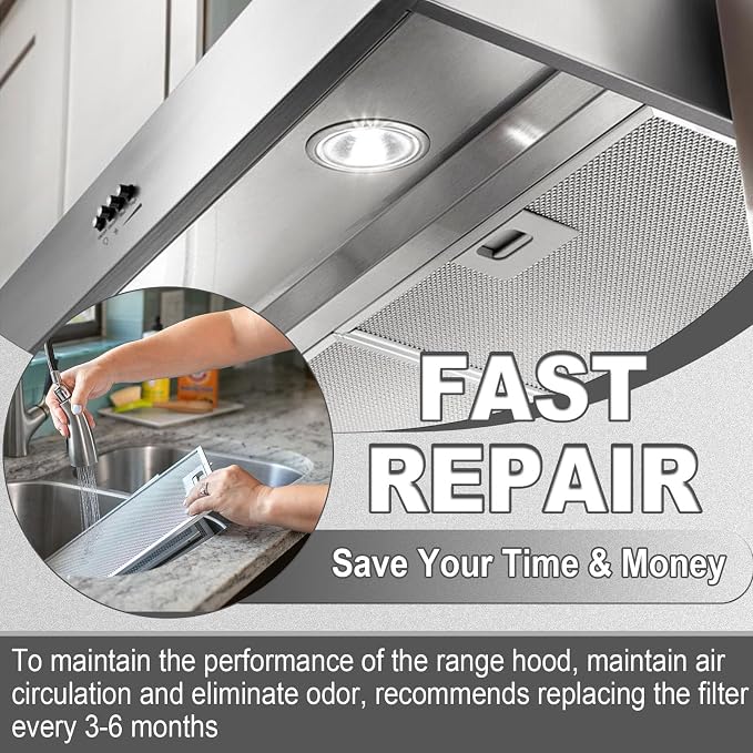  W10169961A Aluminum Range Hood Filters Replacement 3 Pack 10.5 x - Image 5
