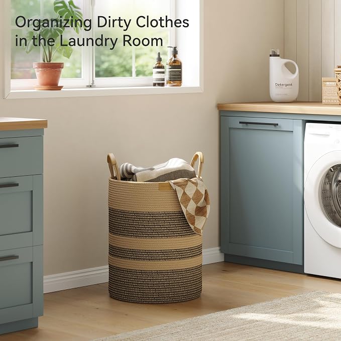 62L Striped Laundry Hamper - Image 2