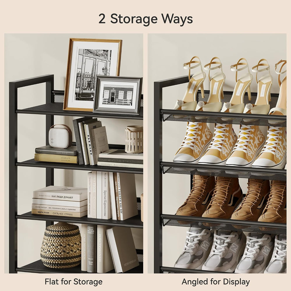 Nunsino Shoe Rack,10 Tier Metal Shoe Organizer,Max Holds 50 Pairs,Heavy Duty ...
