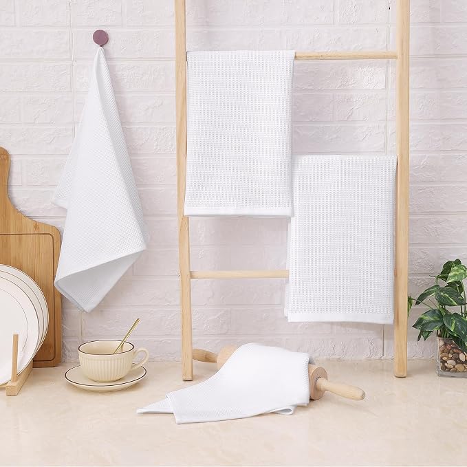 Homaxy 100% Cotton Waffle Weave Kitchen Towels - Image 7