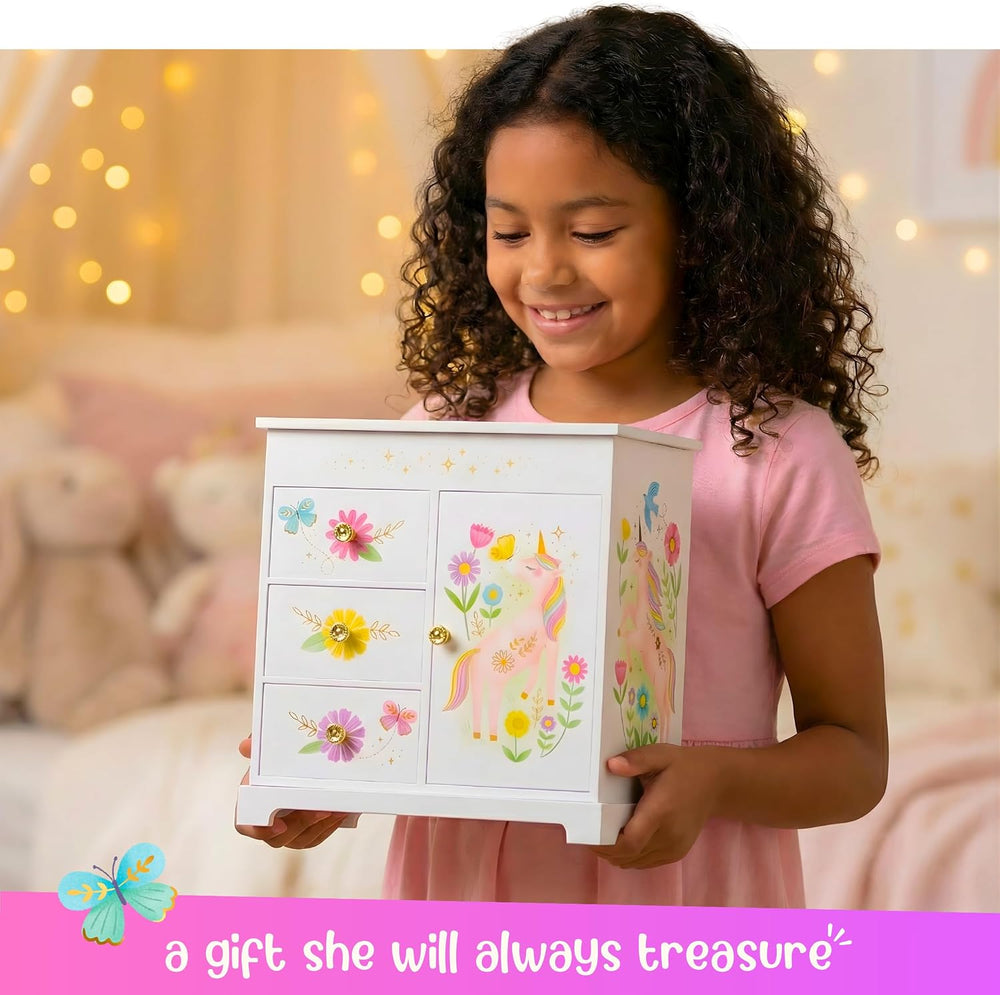 Giggle & Honey® Unicorn Musical Jewelry Box for Girls