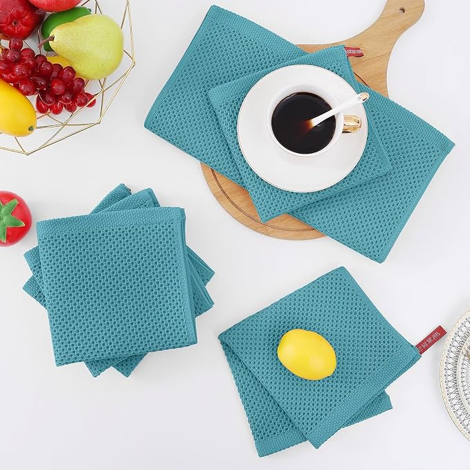 Homaxy 100% Cotton Waffle Weave Kitchen Dish Cloths, Ultra Soft Absorbent Quick - Image 7