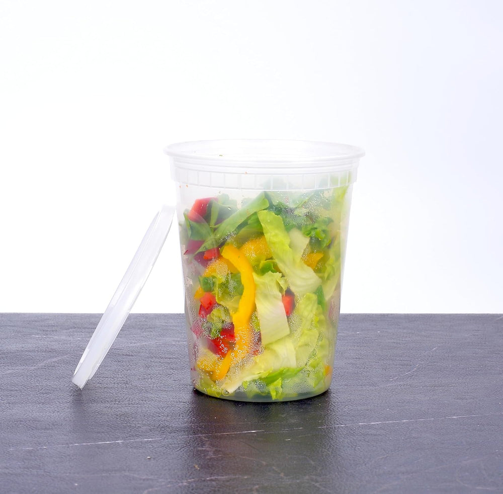 EDI [32 OZ, 40 Sets Plastic Deli Food Storage Containers with Airtight Lids |...