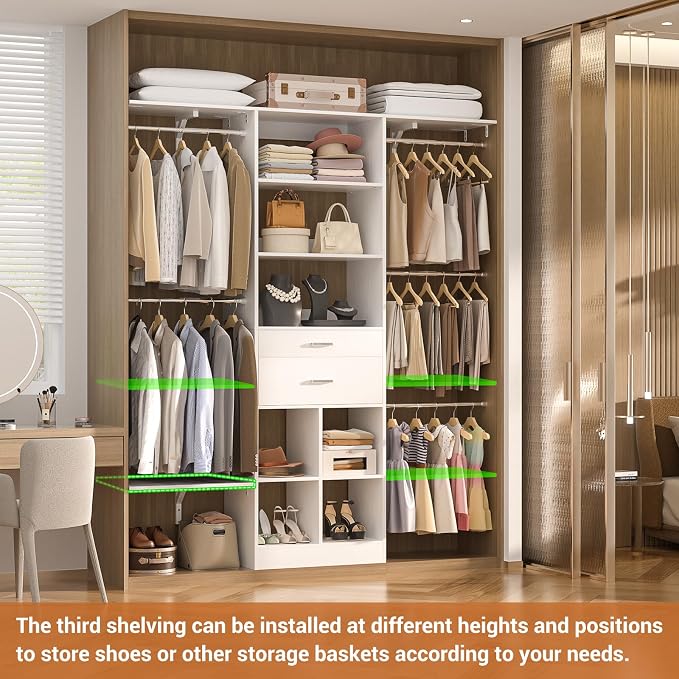 5FT Small Closet System, Baby Closet Organizer System - Image 6