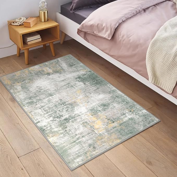 IOHOUZE Small Abstract Area Rug 2x3 Ft Entryway Rugs Washable Door Mat Indoor - Image 2