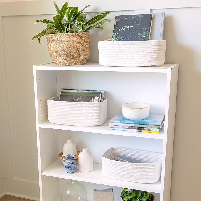 NaturalCozy 13.5”x8.5”x5.5” Storage Baskets - Image 3