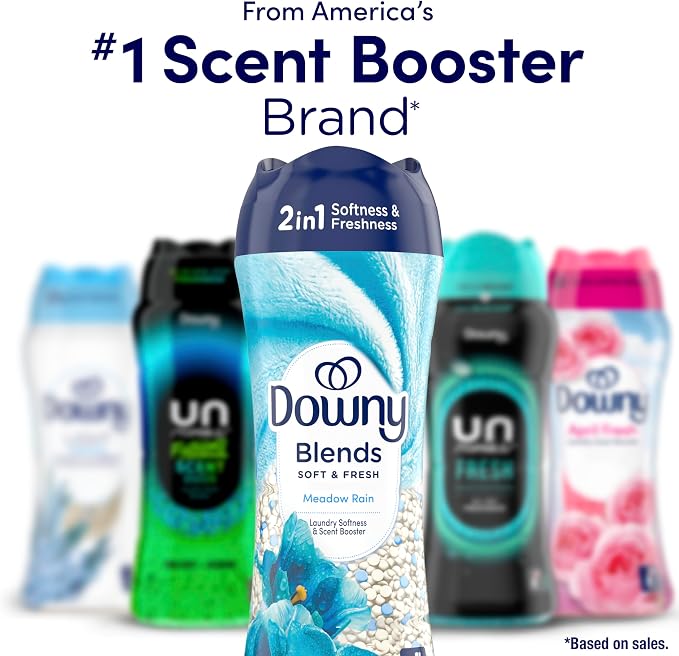 Downy Blends In-Wash Laundry Scent Booster Beads, Meadow Rain Scent, 24.5 OZ - Image 8