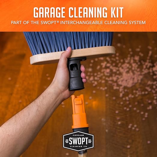 SWOPT Garage Kit — Includes 48” and 60” Wooden Handles, Smooth Surface Push - Image 5