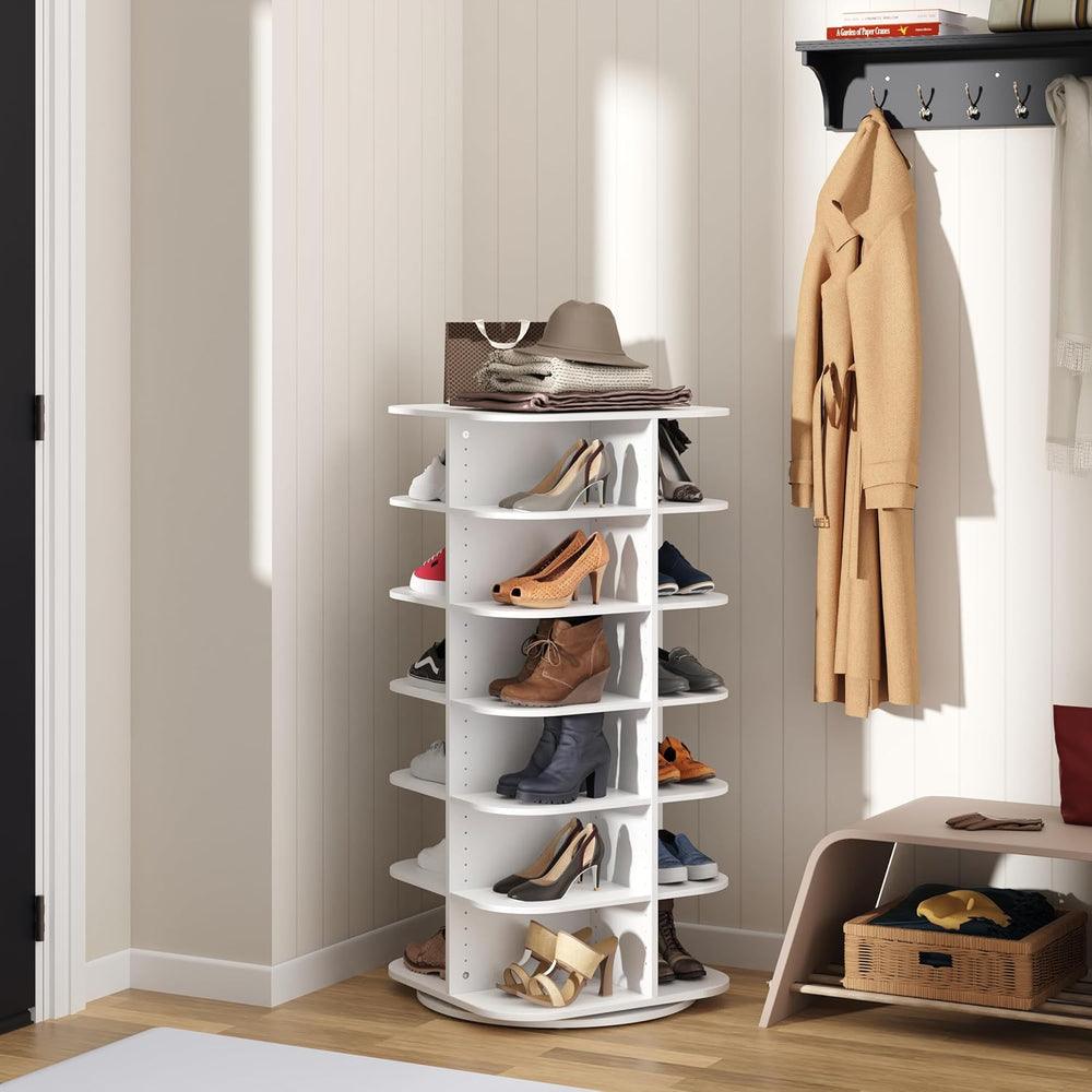 ClosetMaid Rotating Shoe Rack and Storage Tower with Adjustable Shelves