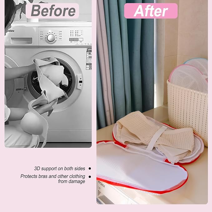 8 Pcs Bra Wash Bags for Laundry - Image 3