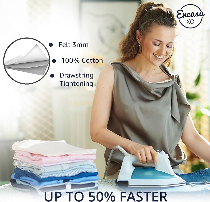 Encasa XO Ironing Board Cover and Pad 28"x12" - Image 4