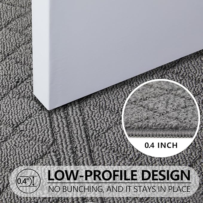 REFETONE Indoor Doormat, Front Back Door Mat 32"x40" Absorbent Rubber Backing - Image 5