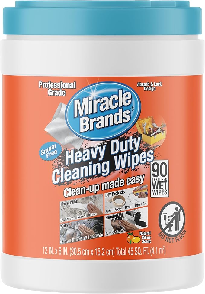 MiracleWipes for Heavy Duty Cleaning by MiracleWipes