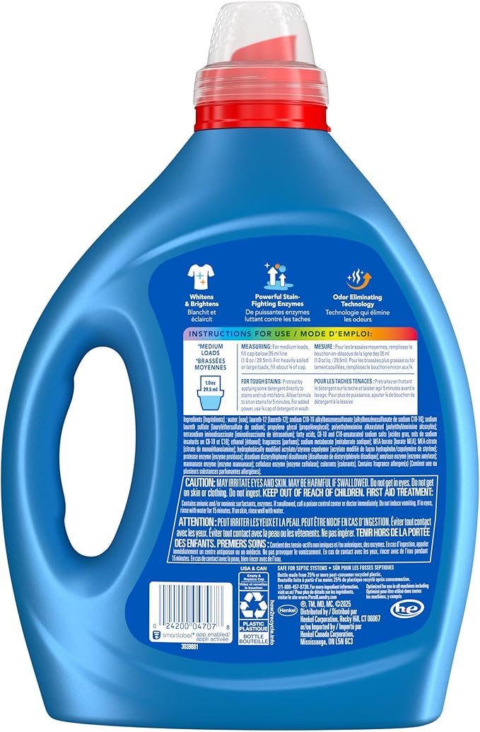 Persil Advanced Clean Oxi+Odor Power, Liquid Laundry Detergent, High Efficiency - Image 2