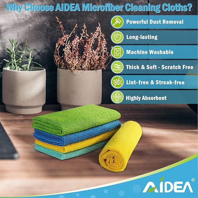 AIDEA Microfiber Cleaning Cloth, Microfiber Towels - Image 2