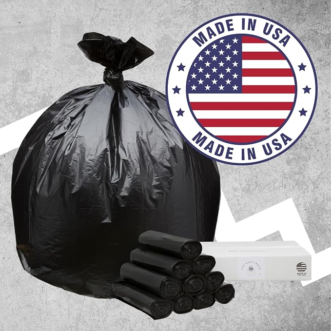 45 Gallon Garbage Trash Bag 40X46" 1.5 Mil Black 100 Count Can Liner Bulk 40 - Image 5