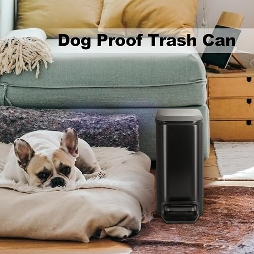 TrashAid Small Bathroom Trash Can - Image 7