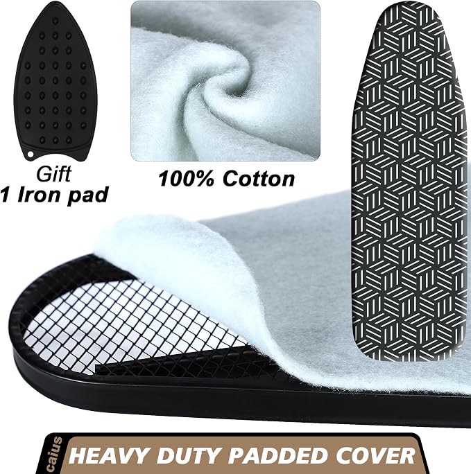 caius Ironing Board, Compact and Space Saver Full Size Ironing Board, Extra - Image 4