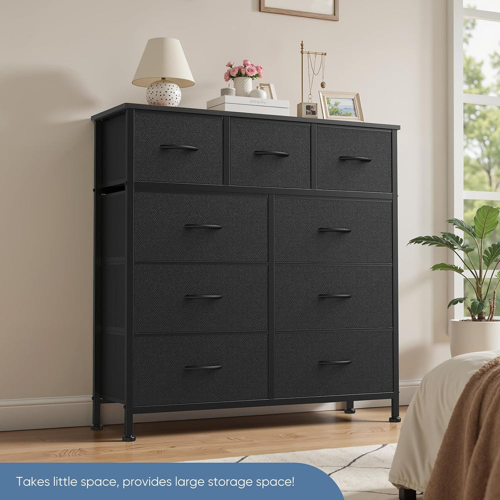 DUMOS 9 Drawer Dresser for Bedroom, Chest of Drawers