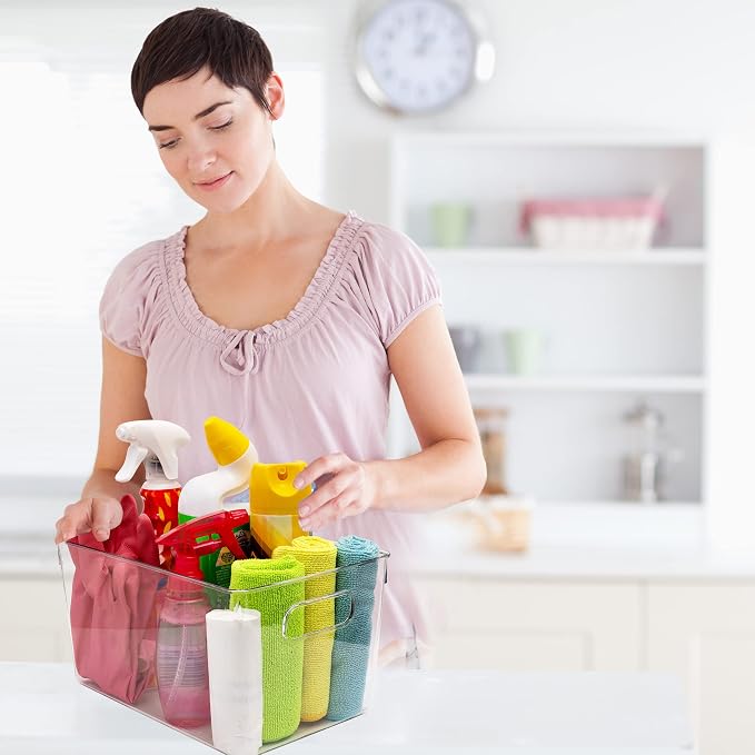 Clear Plastic Storage Bins, Pantry Organizers and Storage Containers Fridge - Image 3