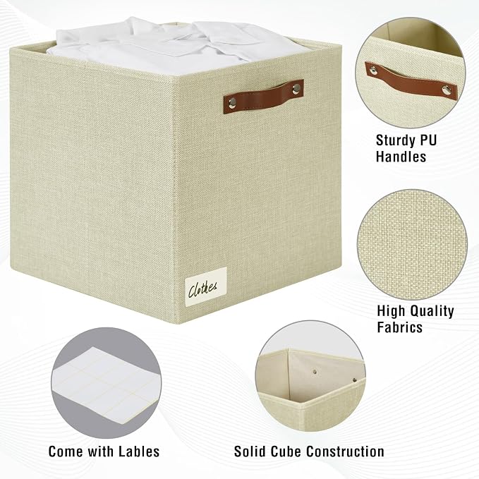Collapsible Fabric Storage Cube Bins - Image 5