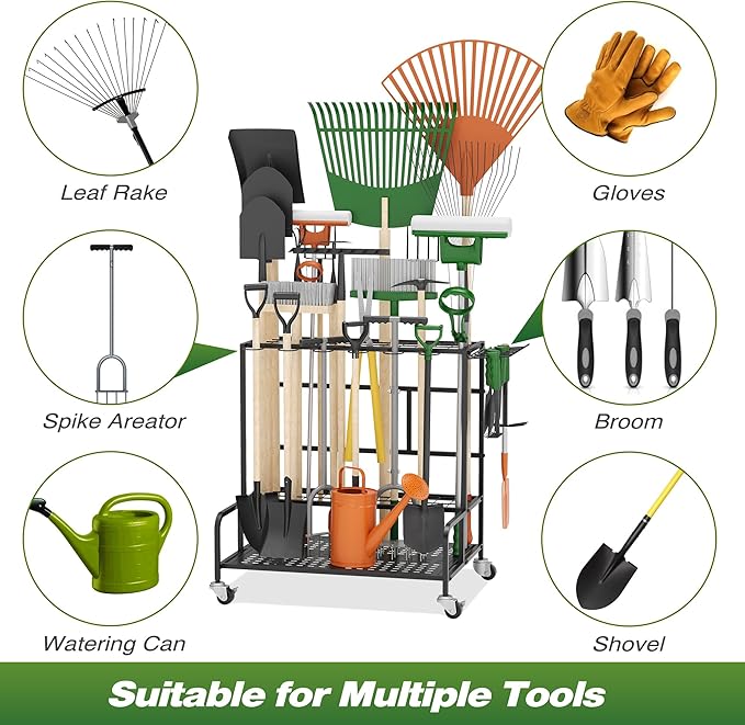 Garden Tool Organizer Rack - Image 4