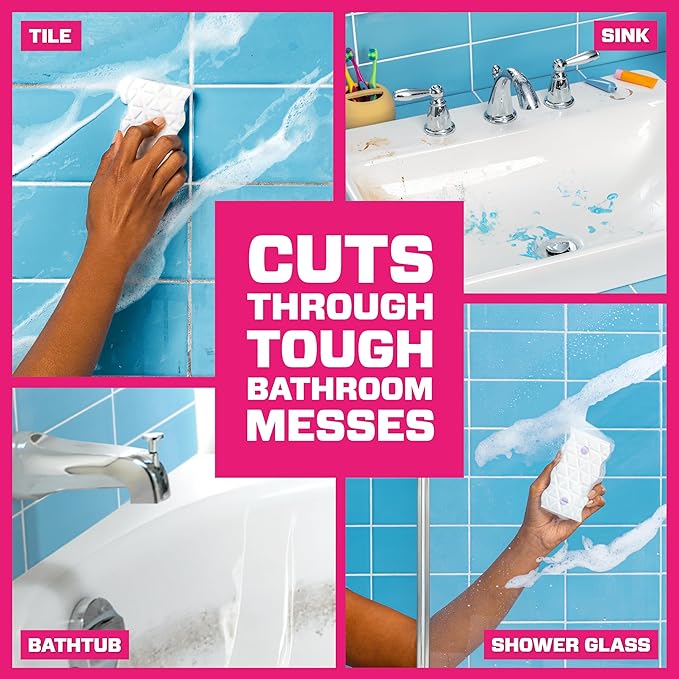 Mr. Clean Magic Eraser Sponge, Bathroom Cleaner, Shower Cleaner, Tub Cleaner - Image 3