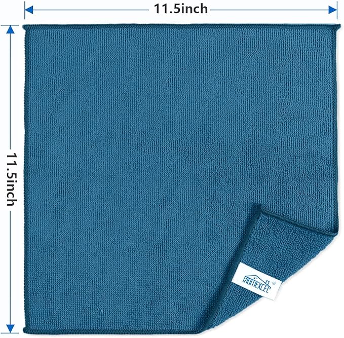 HOMEXCEL Navy Blue Microfiber Cleaning Cloth, 50 Pack Cleaning Towels - Image 7