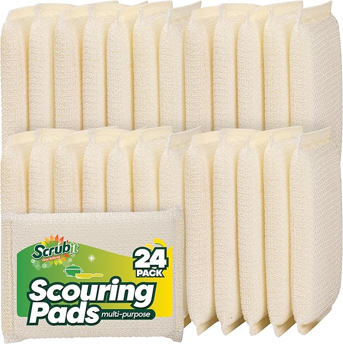 24 Pack Scrub Sponges Kitchen by SCRUBIT, Non-Scratch Cleaning Sponges by SCRUBIT