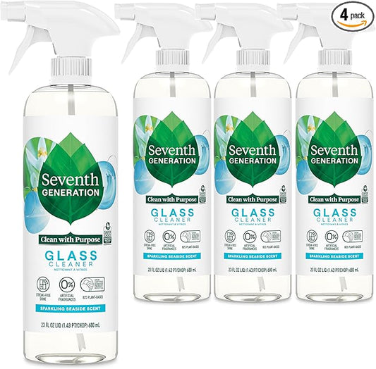 Seventh Generation Glass Cleaner, Biodegradable Formula, Sparkling Seaside Scent by SeventhGeneration