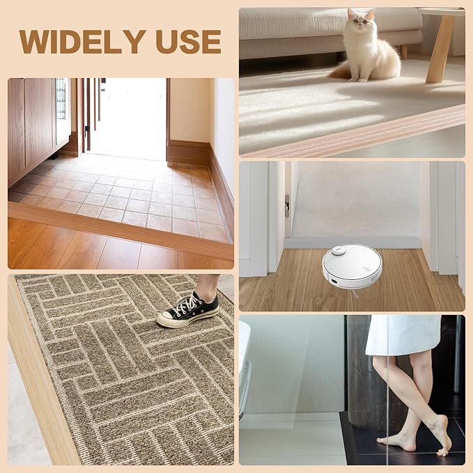 Floor Transition Strip Vinyl Door Threshold Ramp Self Adhesive Carpet Edging - Image 6
