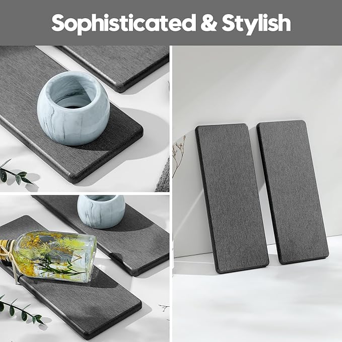 2PCS Bathroom Trays, Water Absorbing Diatomite Stone Quick Drying Mat - Image 5
