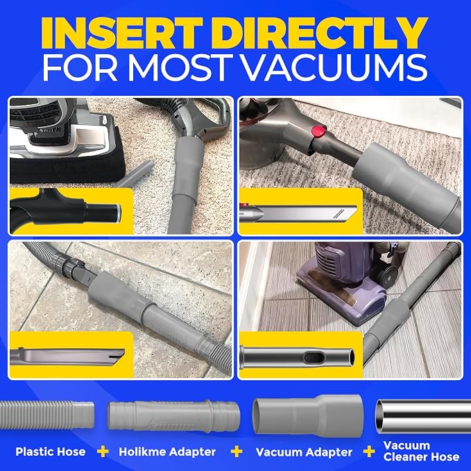 Holikme 2 Pieces Dryer Vent Cleaner Kit, Dryer Lint Vacuum Attachment and - Image 3