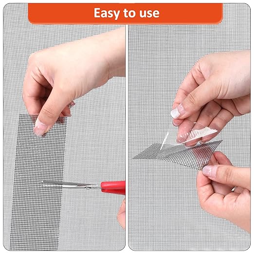 Black Screen Repair Tape, Strong Adhesive Fiberglass Patch Tape Mesh - Image 3
