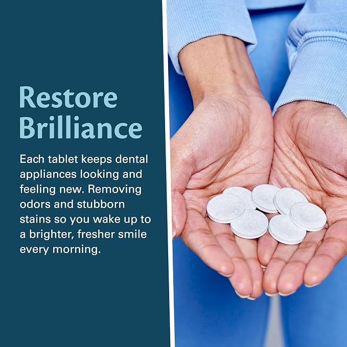 Overnight + Whitening Retainer Cleaner, Remove Stains, Discoloration, and - Image 6