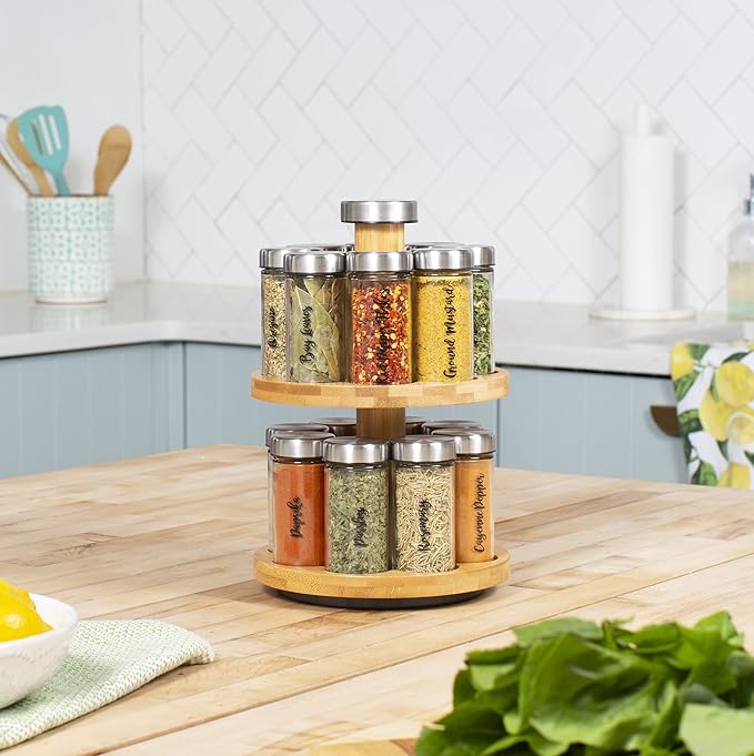 Orii 16 Jar Spice Rack with Spices Included - Image 4