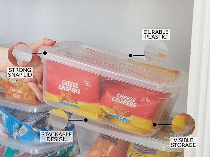Rubbermaid Cleverstore 6 Qt Clear Storage Bins - Image 5