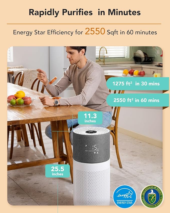 CleanForce Rainbow H13 True HEPA Air Purifier - Image 2