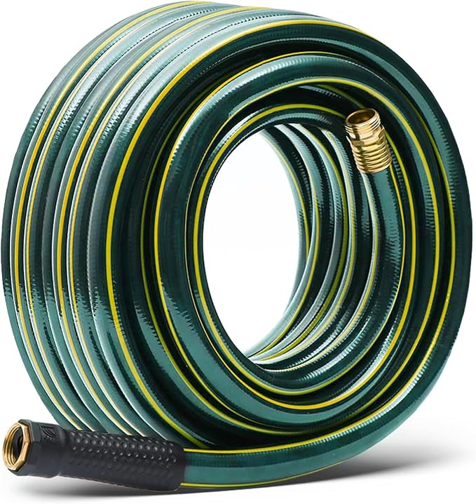 Solution4Patio Long Green Garden Hose 3/4 in. x 50 ft. -Kink Free, No Leaking by Solution4PatioExpertinGardenCreation